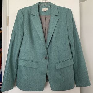 Loft Teal Blazer, Sz 8